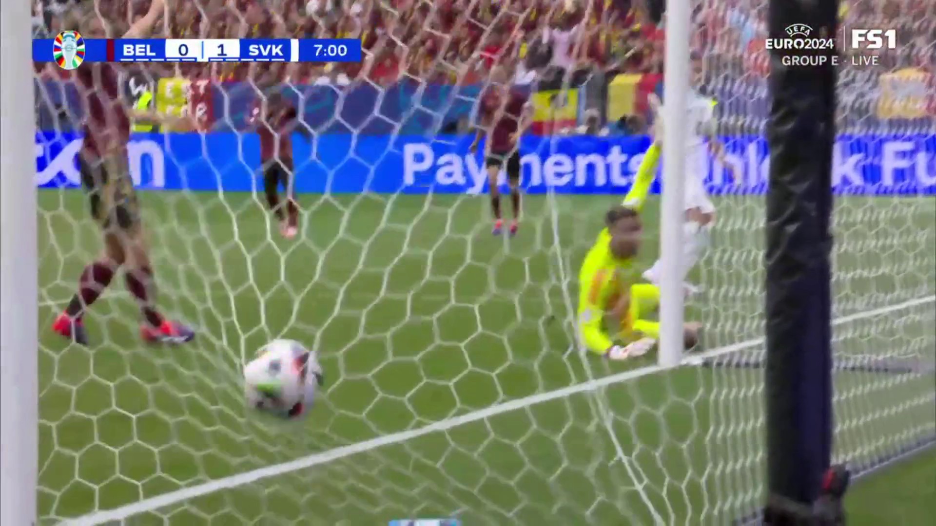 Ivan Schranz finds the back of the net for Slovakia to give them an early 1-0 lead over Belgium 👏🇸🇰