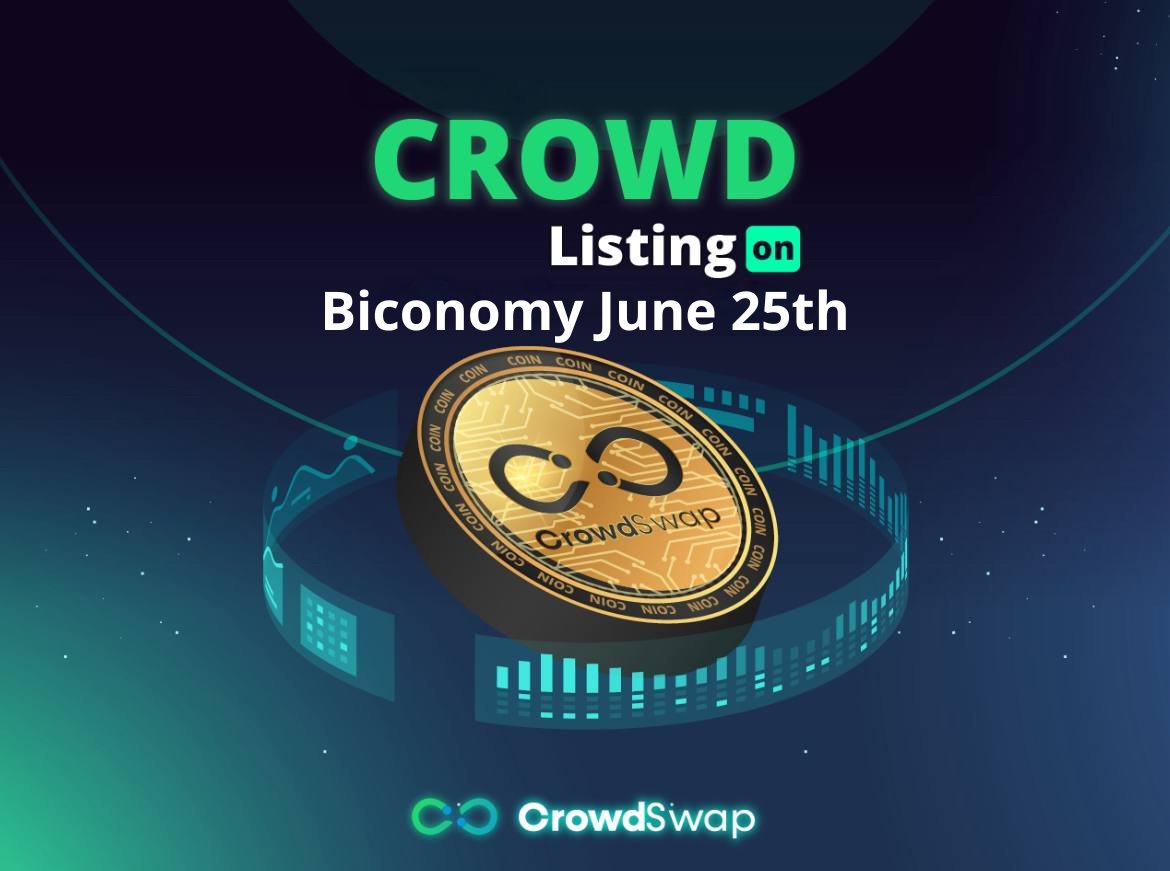CrowdSwap (@crowdswap_app) on Twitter photo 8 Days Until... โณ
Hey CROWDers, youโve all been waiting to see CROWD get listed on a renowned exchange and to see CrowdSwap partner with one. Well, $CROWD is listing on <a href="/BiconomyCom/">Biconomy.com</a> on June 25th, which means only 8 days remain until the big event! ๐
Stay tuned for more 8 Days Until... โณ
Hey CROWDers, youโve all been waiting to see CROWD get listed on a renowned exchange and to see CrowdSwap partner with one. Well, $CROWD is listing on <a href="/BiconomyCom/">Biconomy.com</a> on June 25th, which means only 8 days remain until the big event! ๐
Stay tuned for more