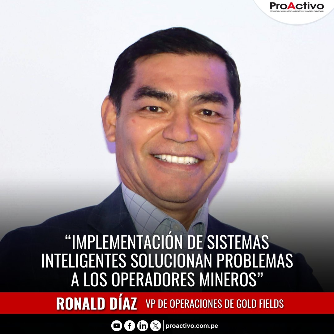 Revista ProActivo (@proactivoperu) on Twitter photo 🔴Durante un conversatorio organizado por Indimin y la <a href="/CCPECH/">Cámara de Comercio Peruano-Chilena</a>, Ronald Díaz, VP de Operaciones de <a href="/GoldFieldsPer/">Gold Fields en Perú 🇵🇪</a>, comentó en declaraciones recogidas por #ProActivo, que quienes principalmente experimentan este desafío son los operarios mineros.
🌐: tinyurl.com/58ysv6b5 🔴Durante un conversatorio organizado por Indimin y la <a href="/CCPECH/">Cámara de Comercio Peruano-Chilena</a>, Ronald Díaz, VP de Operaciones de <a href="/GoldFieldsPer/">Gold Fields en Perú 🇵🇪</a>, comentó en declaraciones recogidas por #ProActivo, que quienes principalmente experimentan este desafío son los operarios mineros.
🌐: tinyurl.com/58ysv6b5