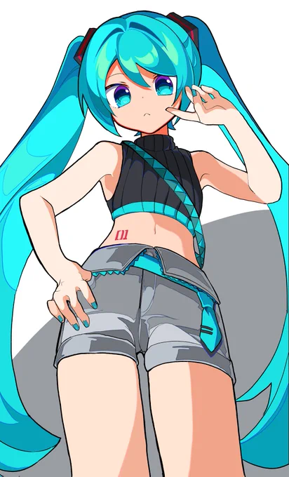 デザイン逆にしてみた #初音ミク 