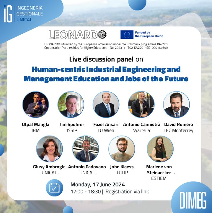 Great conversation with academic experts at LEONARDO, funded by the European Commission under the Erasmus+ programme

As industries evolve &amp; adapt to new technological advancements and societal needs, the role of human-centric approaches in engg and management becomes crucial.