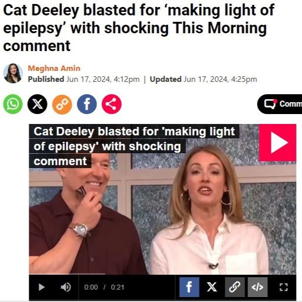 Epilepsy Society tweet media