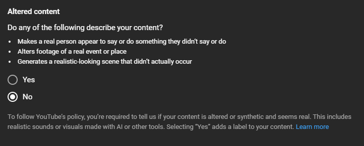 JasonFromSU's tweet photo. @YouTube once again pushing out new demands for content creators without telling the content creators 🙄 https://t.co/20P5aUgJgH