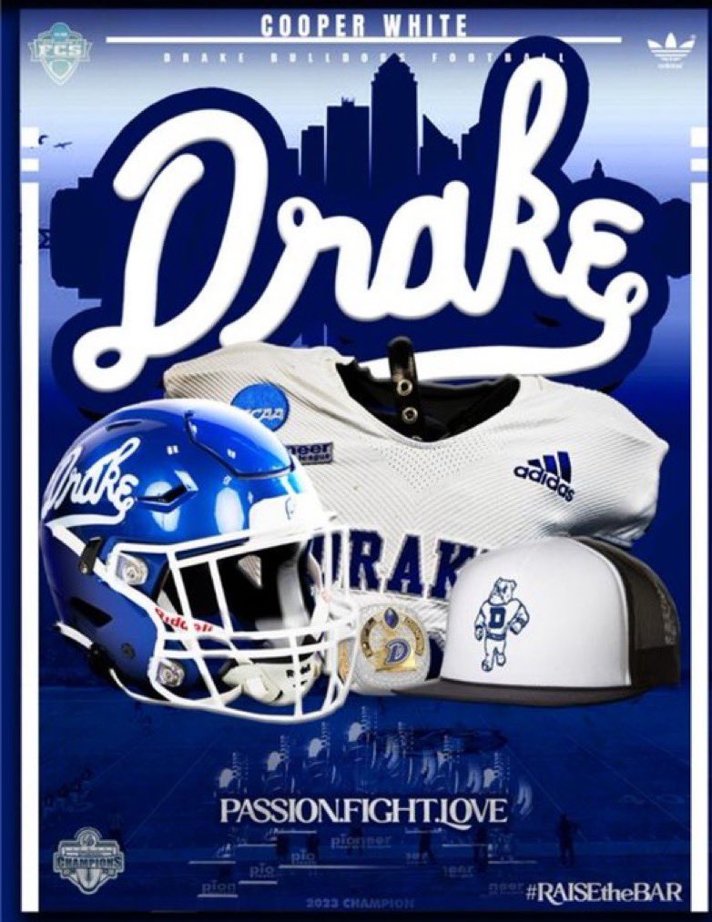 Cooper White (@cooperwhite2025) on Twitter photo After a great camp and conversation with <a href="/AdamGajo/">Adam Gajo</a> I’m grateful to have received my first D1 offer from Drake University. Excited for this opportunity and appreciative of those who have helped get me here!
<a href="/coachcjnuss/">Christian Nussbaum</a> <a href="/tstepsis/">Todd Stepsis</a> <a href="/coachkaminski/">Coach Kaminski</a> <a href="/MJ_NFLDraft/">Mark Johnson</a> <a href="/travisWSN/">Travis Wilson</a> <a href="/AllenTrieu/">Allen Trieu</a> After a great camp and conversation with <a href="/AdamGajo/">Adam Gajo</a> I’m grateful to have received my first D1 offer from Drake University. Excited for this opportunity and appreciative of those who have helped get me here!
<a href="/coachcjnuss/">Christian Nussbaum</a> <a href="/tstepsis/">Todd Stepsis</a> <a href="/coachkaminski/">Coach Kaminski</a> <a href="/MJ_NFLDraft/">Mark Johnson</a> <a href="/travisWSN/">Travis Wilson</a> <a href="/AllenTrieu/">Allen Trieu</a>