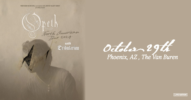 thevanburenphx's tweet image. SUPPORT ANNOUNCE! 🤘 #Tribulation will be opening up for @officialopeth on October 29!

🎟️ Get tickets now: livemu.sc/3xpjl7x