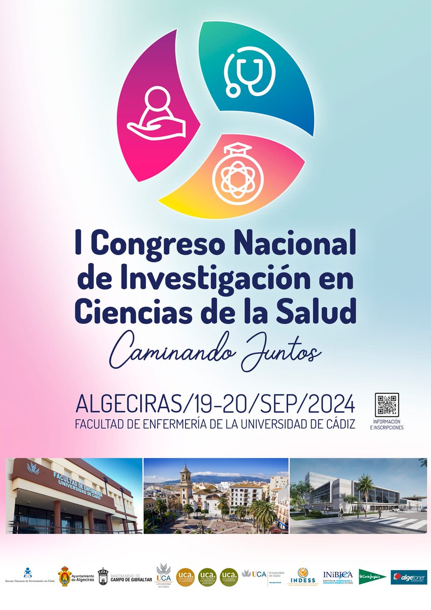 edu_sanchez81's tweet photo. La Facultad de Enfermería del Campus Bahía de Algeciras de la Universidad de Cádiz será sede del I Congreso Nacional de Investigación en Ciencias de la Salud, bajo el lema “Caminando Juntos”, los días 19 y 20 de septiembre de 2024.

YA PODEIS ENVIAR VUESTRAS COMUNICACIONES https://t.co/fNxfzkdbjO