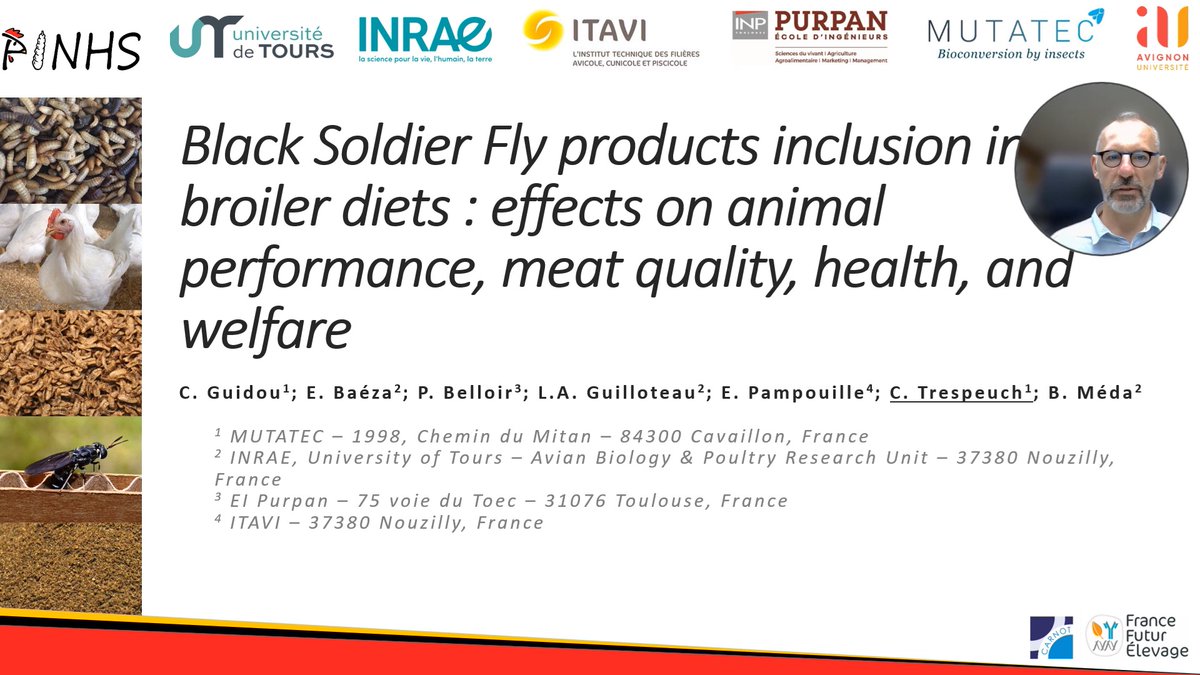 Since 2020, <a href="/mutatec_insects/">MUTATEC</a>  has been participating in #PINHS Research program on poultry applications; in collaboration with the scientific research teams of <a href="/INRAE_France/">INRAE</a>  <a href="/ITAVIofficiel/">ITAVI</a>, #PurpanUniv. @UnivAvignon. Supported by <a href="/Reseau_Carnot/">Carnot</a> presented at #IFW2024 #poultry🐔🐛