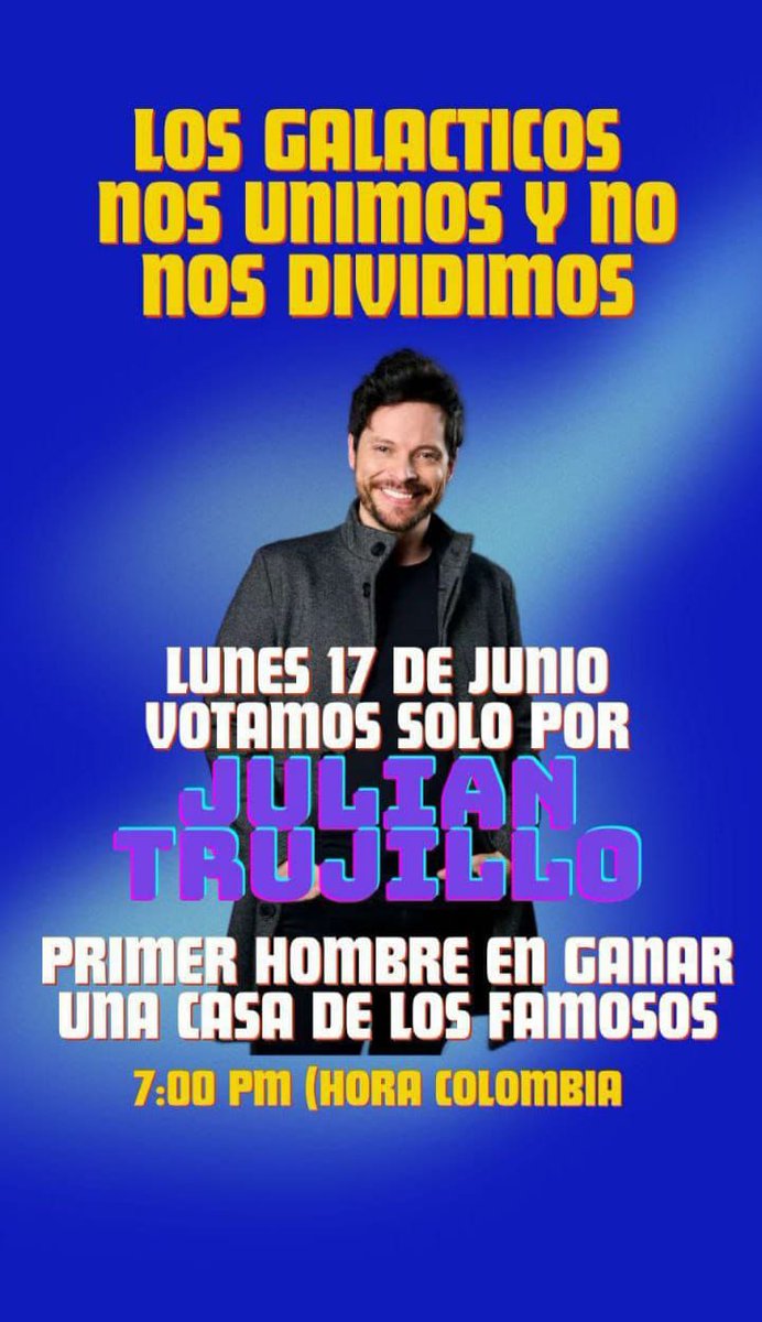 notnitosfanscol's tweet photo. @Lacasadelo81175 @CanalRCN Jajahaja buen intento para hacer confundir al team Galactico 

Hoy los galacticos solo vot por Julian https://t.co/xb0RhBQ4NI