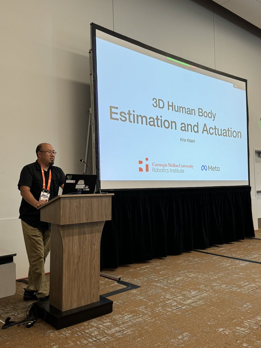 Shashank Tripathi (@sha2nk_t) on Twitter photo <a href="/SiweiZhang13/">Siwei Zhang</a> Our first talk is starting: Prof <a href="/kkitani/">Kris Kitani</a> from CMU on “Estimation and Actuation of 3D bodies” <a href="/SiweiZhang13/">Siwei Zhang</a> Our first talk is starting: Prof <a href="/kkitani/">Kris Kitani</a> from CMU on “Estimation and Actuation of 3D bodies”