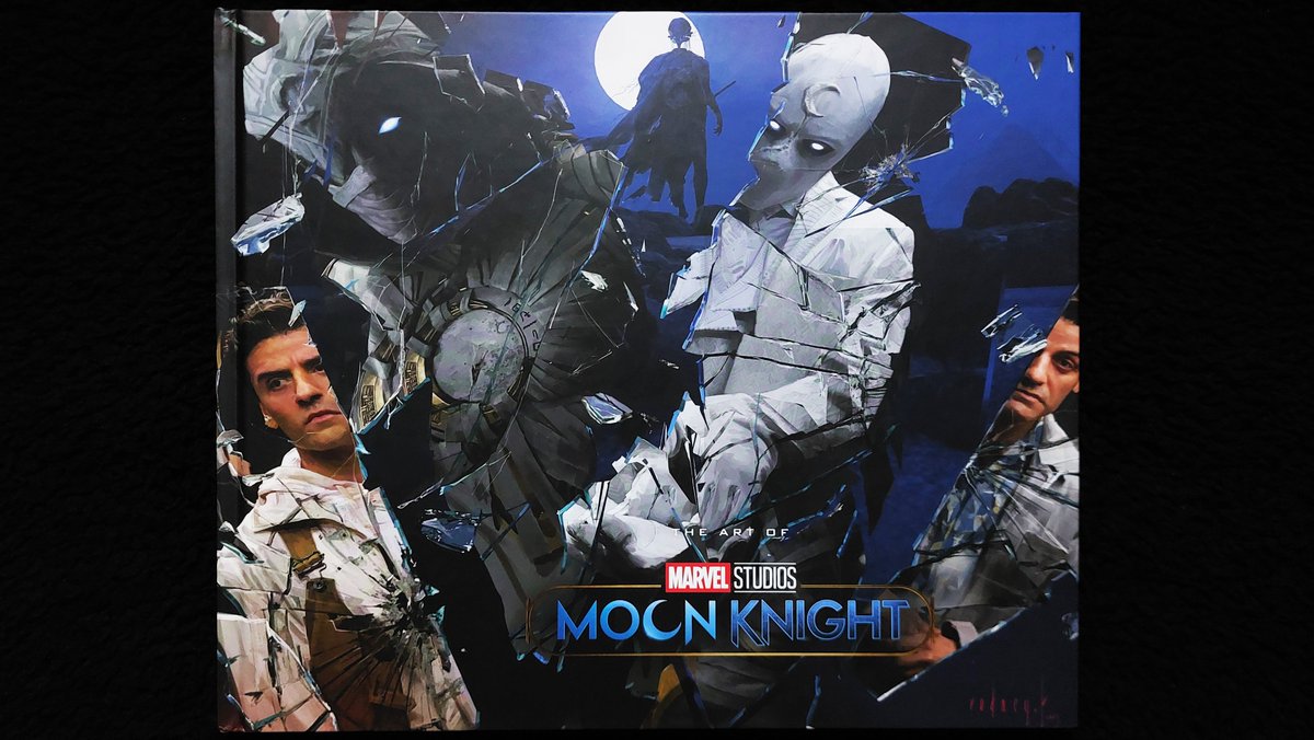 The steelbook for Moon Knight has arrived, so have another pair matched up!
Love the series and will always recommend grabbing Marvel Studios' Moon Knight: The Art of The Series: The Art of Marvel Studios.
The art cards artists are <a href="/MeinerdingArt/">Ryan Meinerding</a>, <a href="/VanceKovacs/">𝓥𝔞𝔫𝔠𝔢 𝓚𝔬𝔳𝔞𝔠𝔰</a> &amp; <a href="/MikeUwandi/">BlackbearUwandi</a>