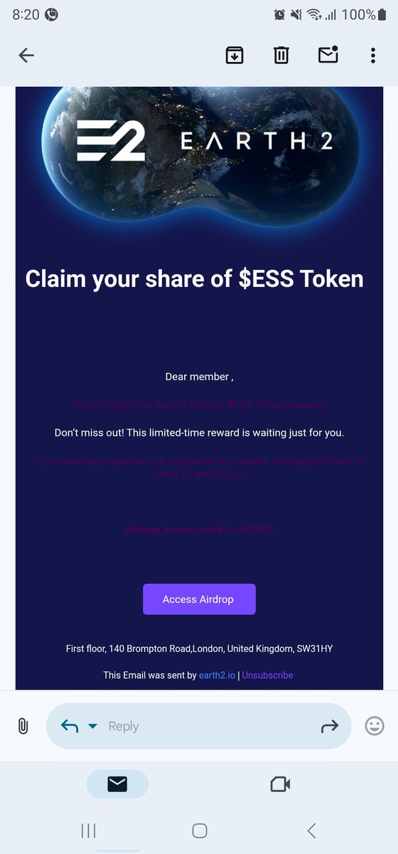 Second email received from the attacker few seconds ago ! (Different text message) 
Be #vigilant, Don't click on unknown links
#essence is #life 
#earth2 
<a href="/Kissy85_/">Kissy 🌍2️⃣</a> @AryaRealty <a href="/E2Yehna/">Yehna 🌍2️⃣❤</a> <a href="/LegacyofBermuda/">Legacy of Bermuda</a> <a href="/AustinHolmes360/">AussiOne</a> <a href="/e2m4rtian/">m4rtian 🌍2️⃣</a> <a href="/MetaHomeLimited/">HxAR by Meta Home Limited 🌍</a> <a href="/Earth2Explorer/">💎Earth2Explorer4Life 🌐²</a> <a href="/MrGreen_Earth2/">Mr Green Earth2</a>