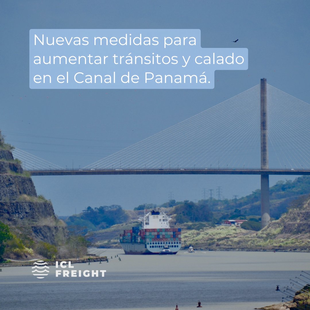 Descubre en nuestro último artículo del newsletter #GacetaLogística en LinkedIn cómo el Canal de Panamá está optimizando su capacidad con nuevas medidas para aumentar tránsitos y calado de buques.
⁠
Lee el articulo en el siguiente enlace: bit.ly/3KKuRO3⁠

#iclfreight