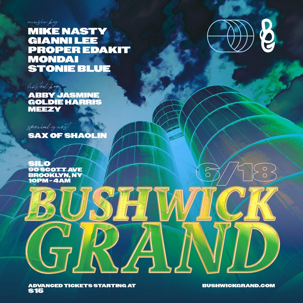 Juneteenth Eve! Join us tomorrow night at Silo!

DJs:
<a href="/DJMikeNasty/">Mike Nasty</a> 
<a href="/giannilee/">Gianni Lee</a> 
<a href="/mondaiiiii/">✰ mondai ✰</a> 
<a href="/antbluejr/">🔵</a> 
<a href="/ProperEdakit/">Proper Edakit</a> 

Hosts:
<a href="/abbyjasmine/">Abby Jasmine</a> 
#goldieharris
#Meezy

Tix: link.dice.fm/YxWpTOstvKb?sh…