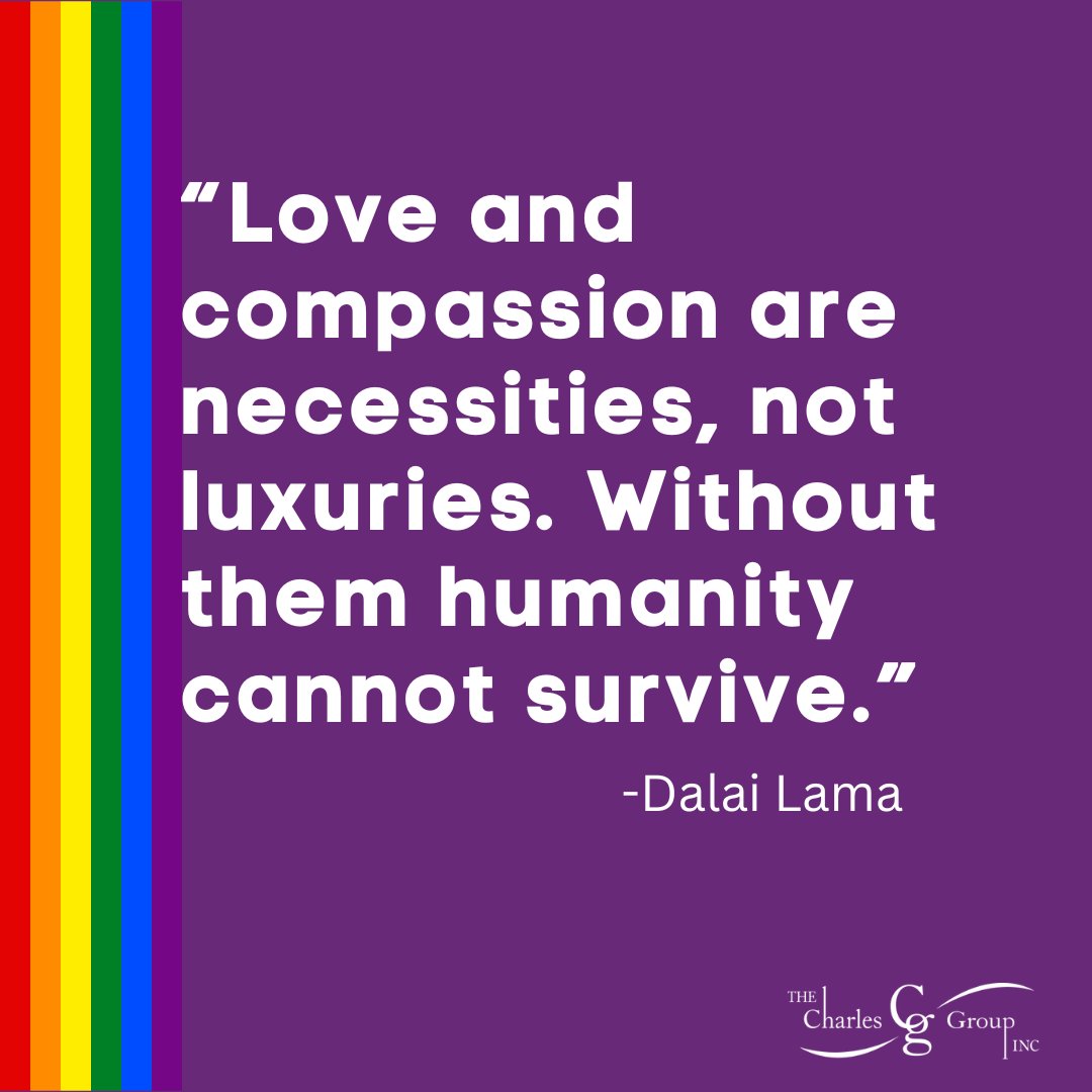 All we need is love. Happy Pride Month from The Charles Group!

#PrideMonth #Pride #HappyPride
