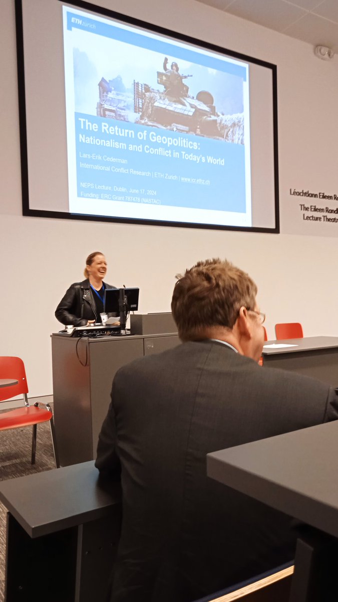 Enzo Nussio (@enzonussio) on Twitter photo @BaraCorinne introducing our <a href="/NEPS01/">Network of European Peace Scientists</a> keynote speaker Lars-Erik Cederman <a href="/ETH_en/">ETH Zurich</a> threatening us with the return of geopolitics. @BaraCorinne introducing our <a href="/NEPS01/">Network of European Peace Scientists</a> keynote speaker Lars-Erik Cederman <a href="/ETH_en/">ETH Zurich</a> threatening us with the return of geopolitics.