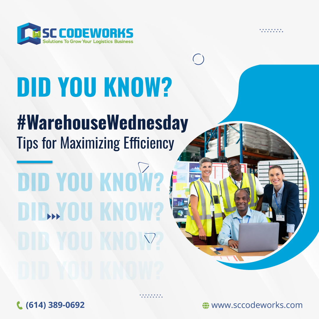 SCCodeworks's tweet image. Tip of the Day: Streamline your warehouse operations with strategic slotting! Place your best-selling items closer to the shipping area to reduce travel time and increase efficiency.
#WarehouseEfficiency #LogisticsTips #SmartSlotting #WDLSolutions #WDLS #WMS