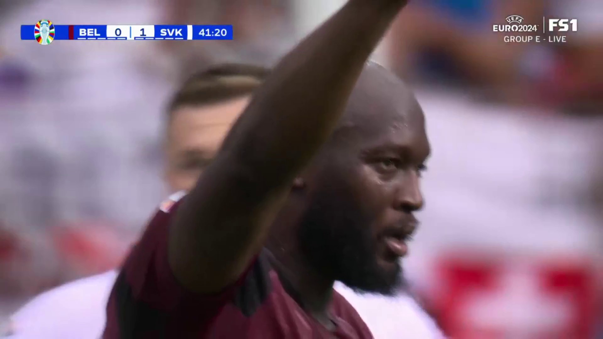 He's gonna want this one back 😅Romelu Lukaku cannot seem to find find the back today for Belgium