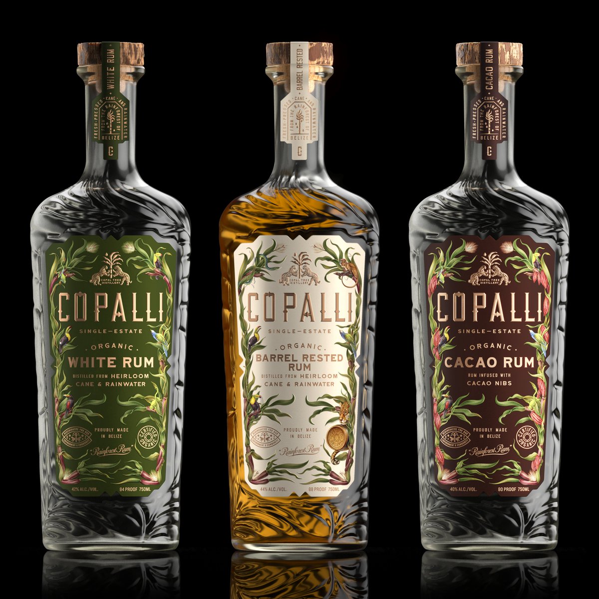 strangerstuff's tweet photo. Copalli Rum
New bespoke bottles and packaging for this iconic 'Rainforest' rum brand from Belize!
https://t.co/GTg74wv6Vs
#strangerandstranger #branding #packaging #packagingdesign #design #copalli #rum https://t.co/AR3erIK8lQ