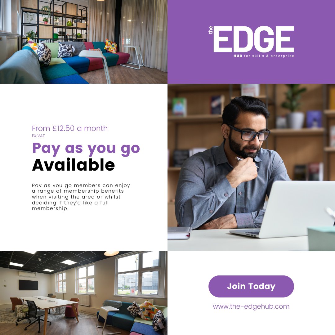 The Edge Hub (@edgehub_) on Twitter photo Elevate your business game with The Edge Hub's flexible Pay-as-You-Go solution, priced at just £12.50 a DAY! ex VAT
Explore our membership options today - the-edgehub.com/memberships
Price ex vat.
#PayAsYouGo #BusinessOpportunities Elevate your business game with The Edge Hub's flexible Pay-as-You-Go solution, priced at just £12.50 a DAY! ex VAT
Explore our membership options today - the-edgehub.com/memberships
Price ex vat.
#PayAsYouGo #BusinessOpportunities