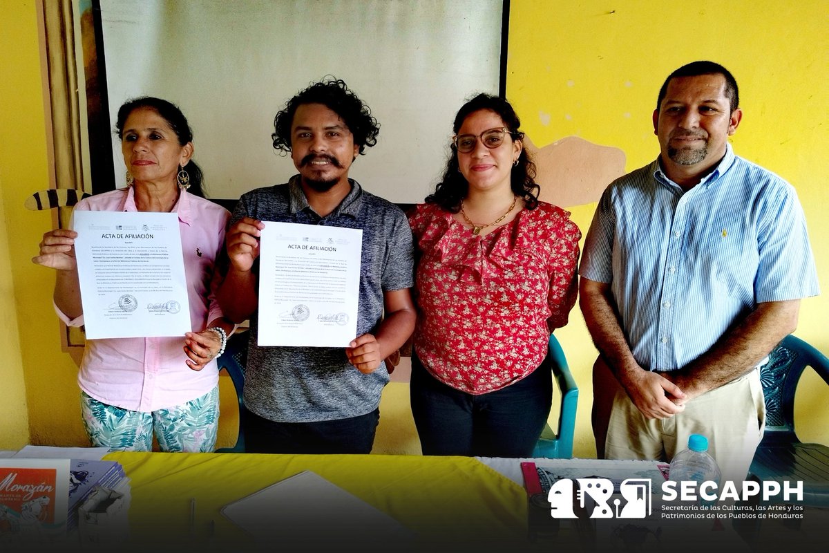 SECAPPH's tweet photo. #SECAPPHLITERATURA🎭🎨A través de la Red de Bibliotecas Públicas de Honduras afilió a la Biblioteca Pública Municipal "Lic. Juan Carlos Benítez", ubicada en el municipio de La Labor, Ocotepeque. Asimismo, cedió material bibliográfico. 📚
#SECAPPH #Literatura #RBPH https://t.co/1SZbnH2NVH