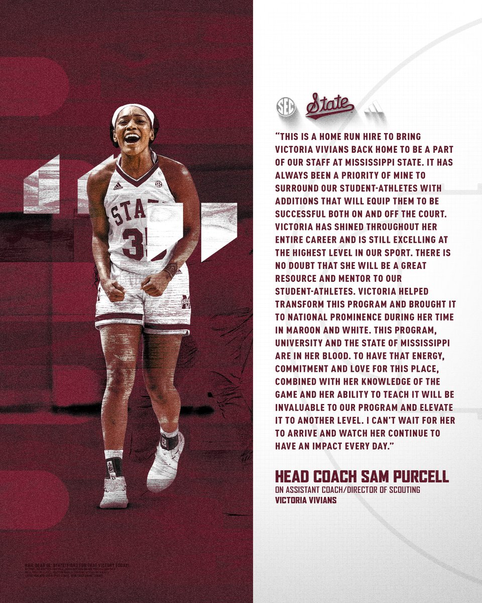 HailStateWBK's tweet image. Welcome back home, @VictoriaVivians!

📰 hailst.at/3VJdGmc

#HailState🐶