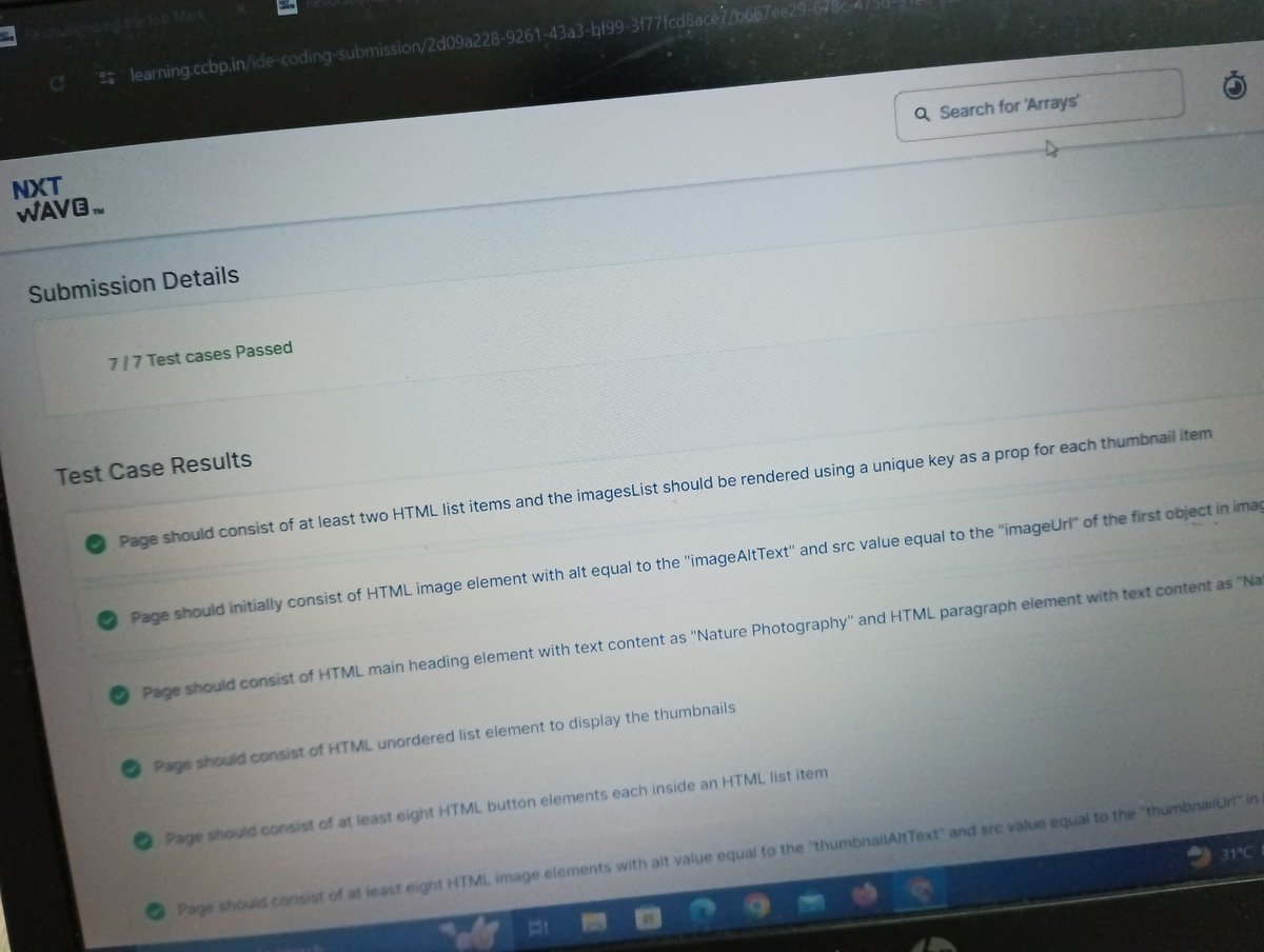 NagulaAkshaya's tweet photo. Done with today's coding practice.... 
#coding #practice #react #js #programming #nxtwave #ccbp #ccbpian #ccbpians https://t.co/g4oA1l6Jl6