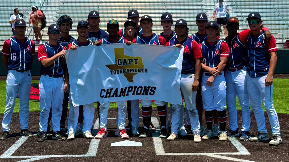 arlingtonas1988's tweet photo. Congrats to our Arlington A’s Junior Braves team winning the Championship this last weekend in the GAPT-Five Tool Texas Scouts Association 17/18U Qualifier! The Braves put up good numbers last weekend. Looking forward to a great summer from this group! https://t.co/zVGCZTwaBm