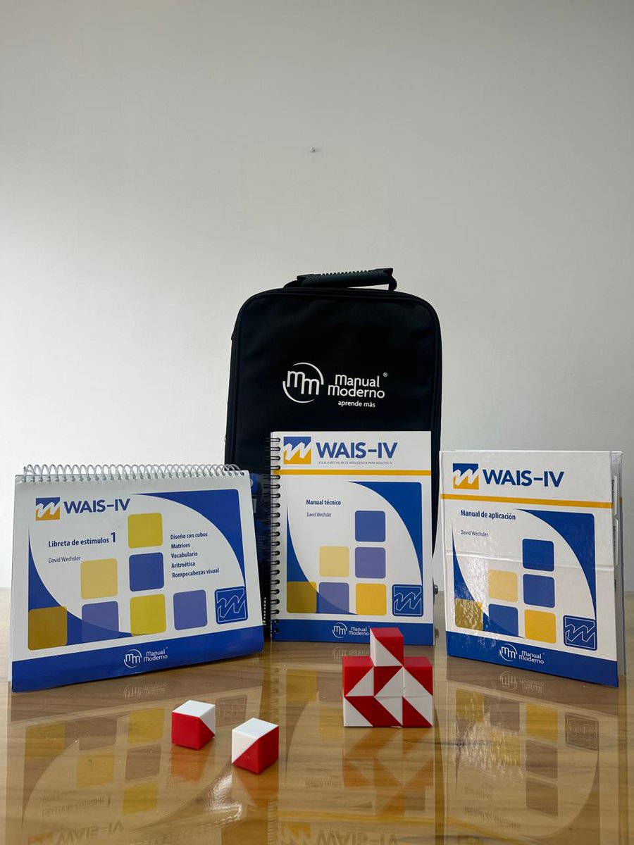 manualmodernoco's tweet image. 🌟 Conoce la WAIS IV: La Herramienta de Evaluación Cognitiva Líder en el Mundo 🌟
¿Estás listo para llevar tus evaluaciones al siguiente nivel? La Prueba de Inteligencia de Wechsler para Adultos - Cuarta Edición (WAIS IV) es tu mejor aliado.