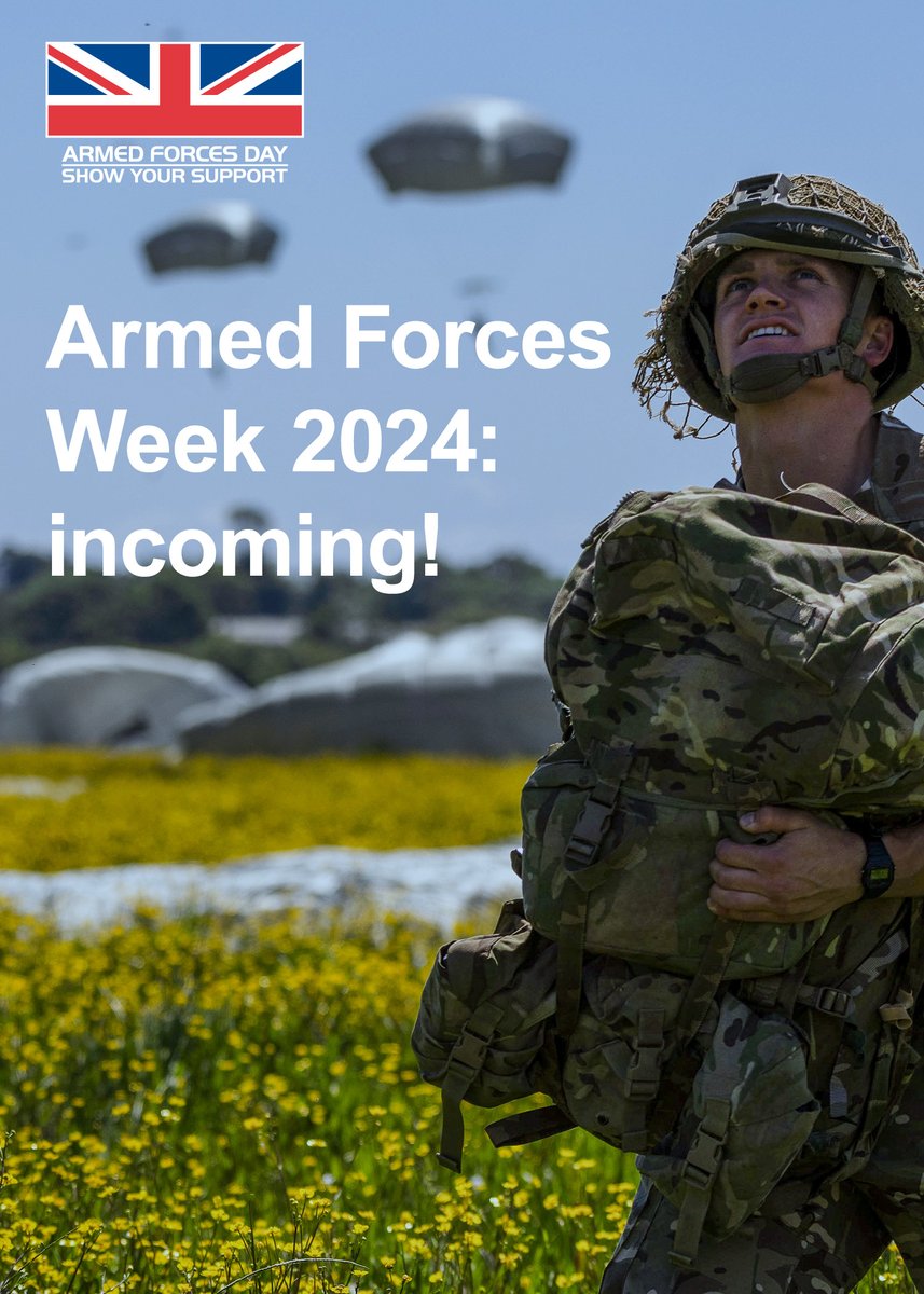 ArmedForcesDay's tweet image. There’s a week to go until our national celebration of Armed Forces personnel and the wider military community. 🎉

👇 Let us know in the comments how you plan to celebrate the sailors, soldiers and aviators who keep us safe.