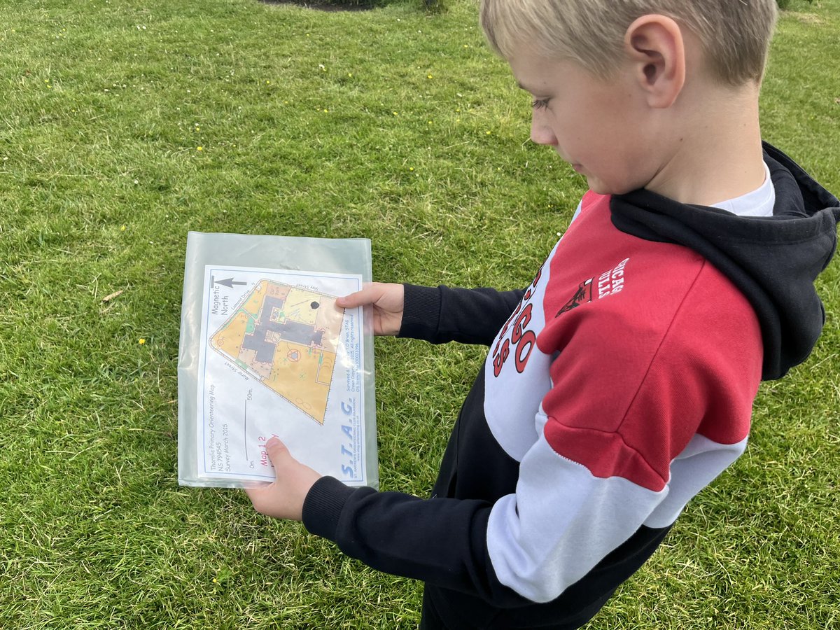 MissORoddick's tweet photo. Today we exercised our mind and body by taking part in some orienteering in our playground. We’re so lucky to have such great grounds to explore! 🗺️🌿@ThornliePS https://t.co/YrcHczmFaU