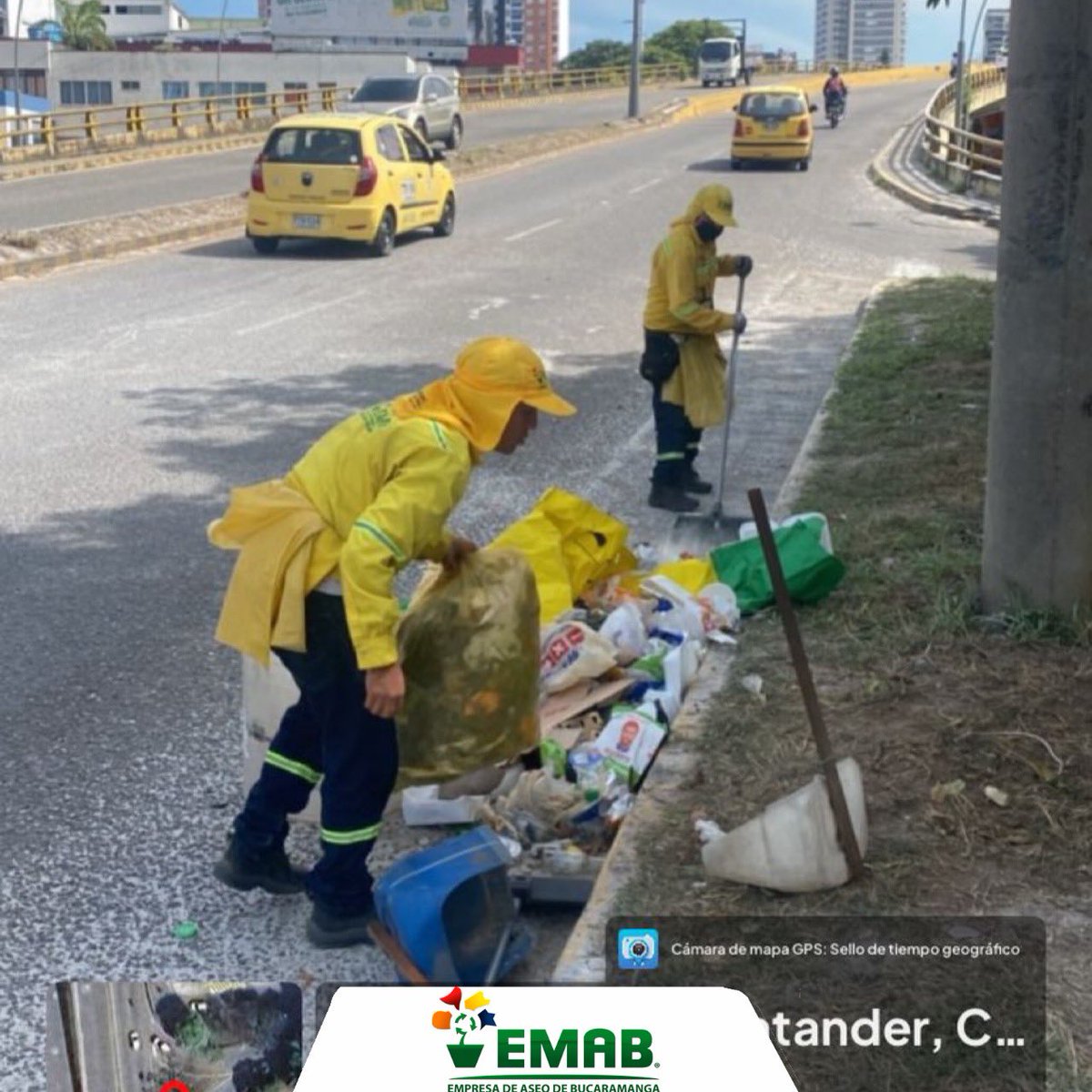 EmabEsp's tweet photo. 🟢 #ComprometidosConBGA: Finalizaron las celebraciones por el triunfo 🏆 del @ABucaramanga 🐆

✅Nuestra #FuerzaAmarilla madrugó para dejar a #BucaramangaBonita otra vez! 

💛💚La belleza de #Bucaramanga, en manos de bumangueses #Emab https://t.co/ewsVvVJjSi