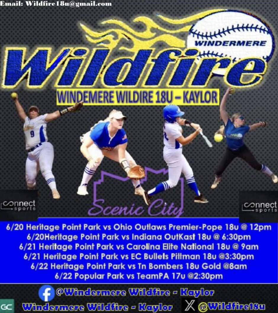 Windermere Wildfire - Kaylor (@wildfire18u) on Twitter photo Next up…Scenic City Summer Showcase. #CatchingWildfire #WiFiNation #ScenicCity <a href="/ConnectSports_/">Connect Sports</a> Next up…Scenic City Summer Showcase. #CatchingWildfire #WiFiNation #ScenicCity <a href="/ConnectSports_/">Connect Sports</a>