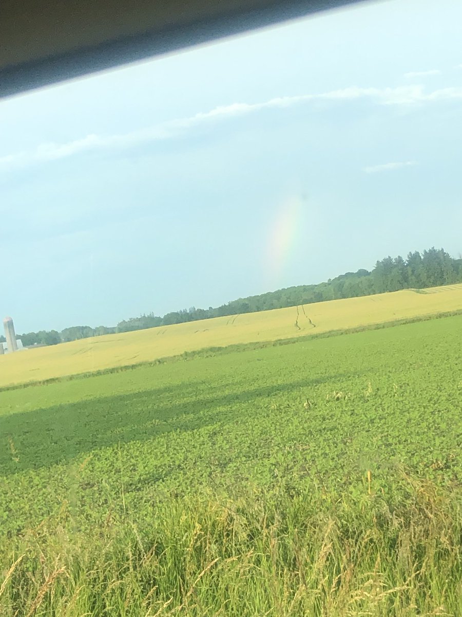 Seen this rainbow just SE of Brussels at 7 AM this morning