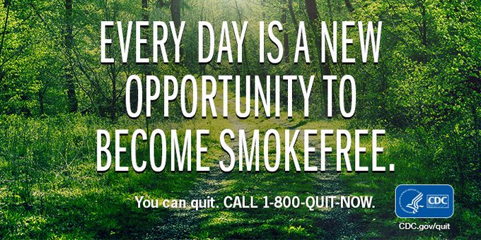 Make this week the start of your journey to smokefree living. Find resources to help you quit at CDC.gov/quit. #MondayMotivation