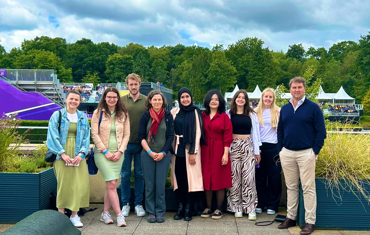 Lab away day at the <a href="/epc_tennis/">Edgbaston Priory Club Tennis</a> <a href="/WTA/">wta</a> tournament. This is a nice tradition that we have established. A thoroughly enjoyable day. 

<a href="/chrisRJO/">Chris O'Shea</a> <a href="/GehmlichKatja/">Katja Gehmlich</a> <a href="/Sabs558/">Sophie B-Stringer</a> <a href="/OliviaBaines05/">Olivia Baines</a> Katie, Sharina, Abbie, Maya 
@ICVS_UoB @unibirm_MDS <a href="/unibirmingham/">Uni of Birmingham</a>