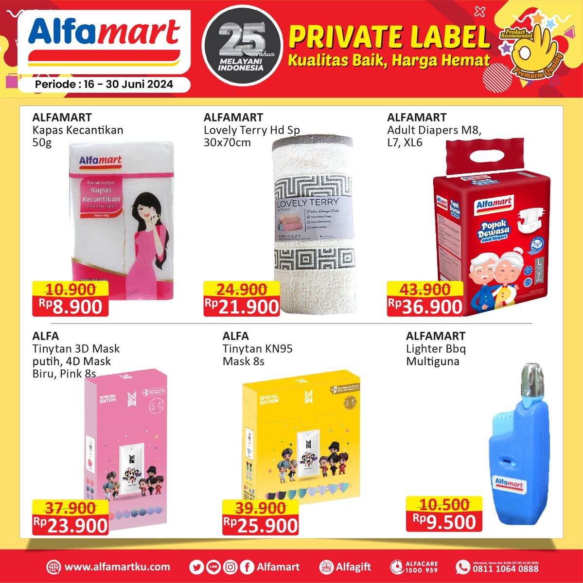 alfamart's tweet photo. ✨Produk Spesial dari Alfamart hadir kembali 🥳
Pastinya hadir dengan promo #Serba Gratis hingga Harga Spesial untuk produk #PrivateLabelAlfamart berikut ini.
Cuss langsung ke #Alfamart terdekat atau bisa lewat aplikasi #Alfagift ada GRATIS ONGKIR Sepuassnya!!😎 https://t.co/OEbnh3uRiE