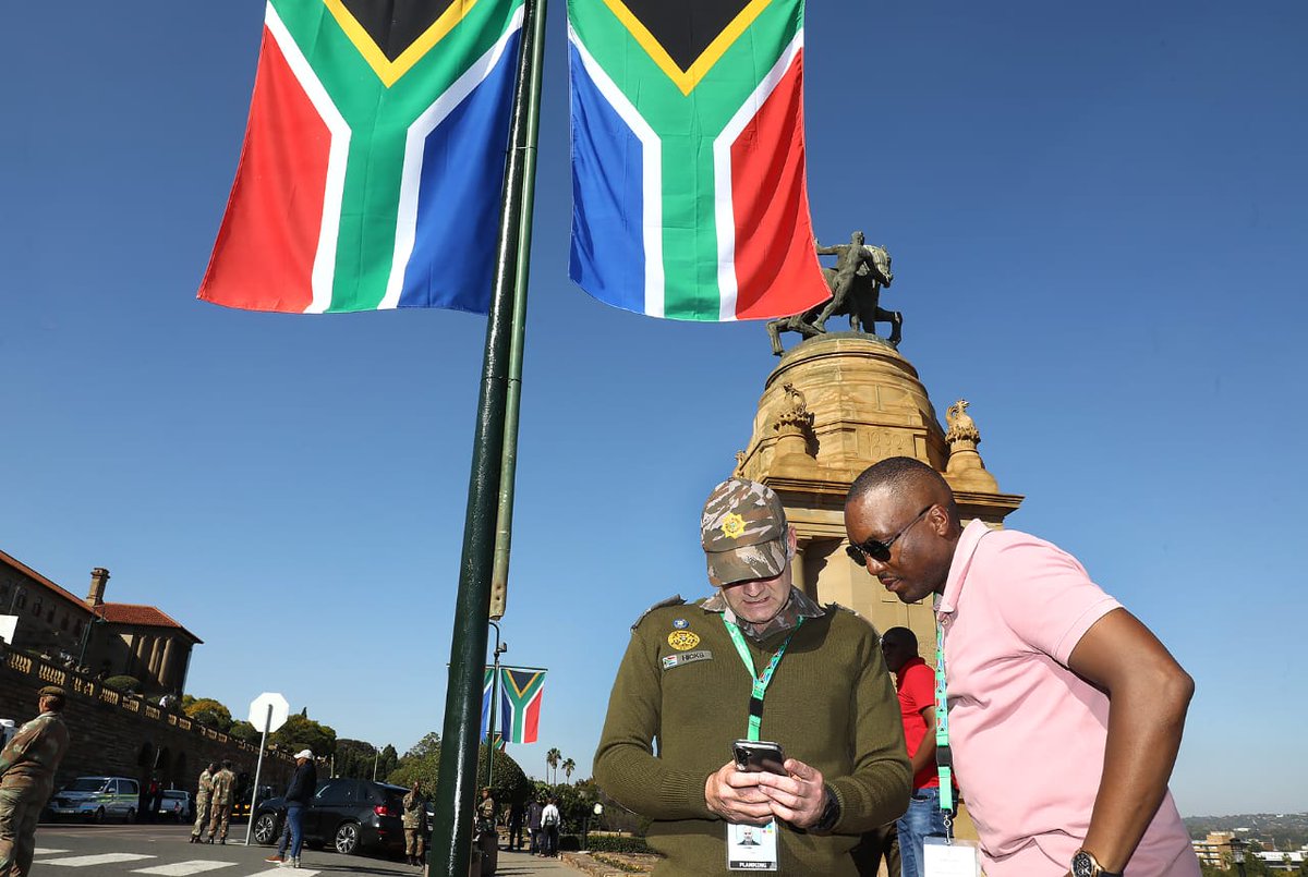 SAPoliceService's tweet photo. #sapsHQ It is all systems go for the #PresidentialInauguration that will take place on Wednesday, 19 June 2024. The SAPS has been hard at work to ensure the safety and security of the elections and all post events. NP https://t.co/lrl6AgxDvo