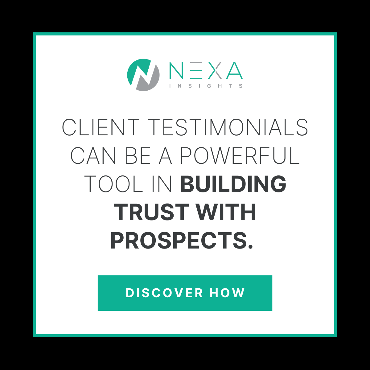 nexainsights's tweet photo. Client testimonials can be a powerful tool in building trust with prospects. 💯 NEXA Insights offers a compliant, streamlined process to collect genuine client feedback, helping you enhance your credibility and personalize client experiences. Discover how: https://t.co/b2hDJ9xLum https://t.co/abb5iNsWtr