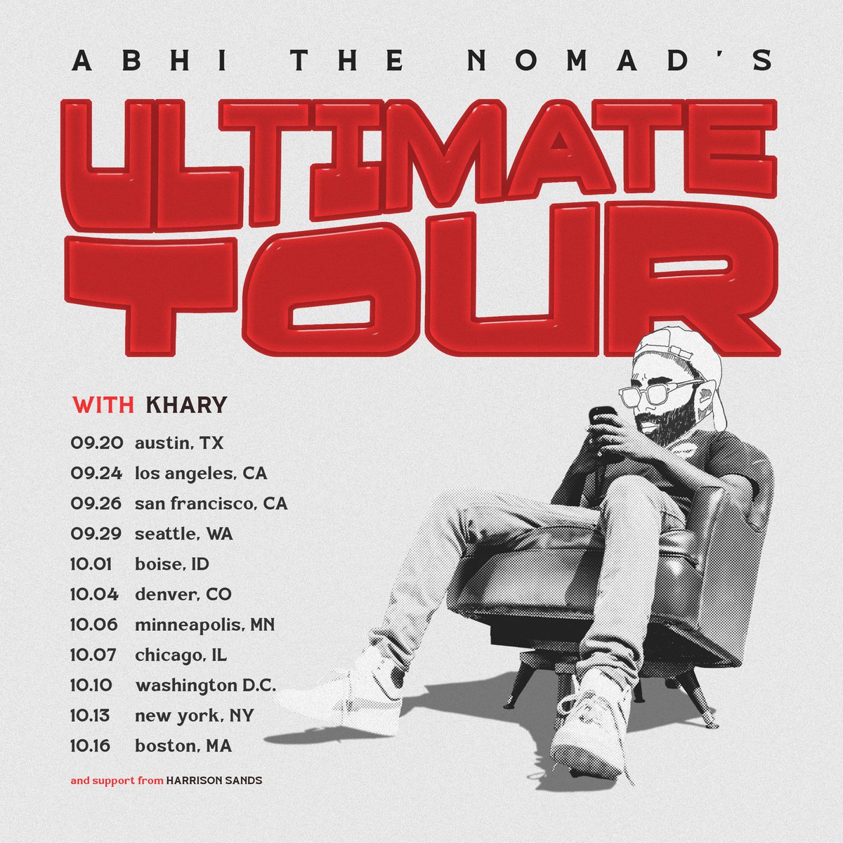 abhithenomad's tweet image. The Ultimate Tour: North America 🤠 

Tickets on sale this Friday, Spotify presale goes up Wednesday