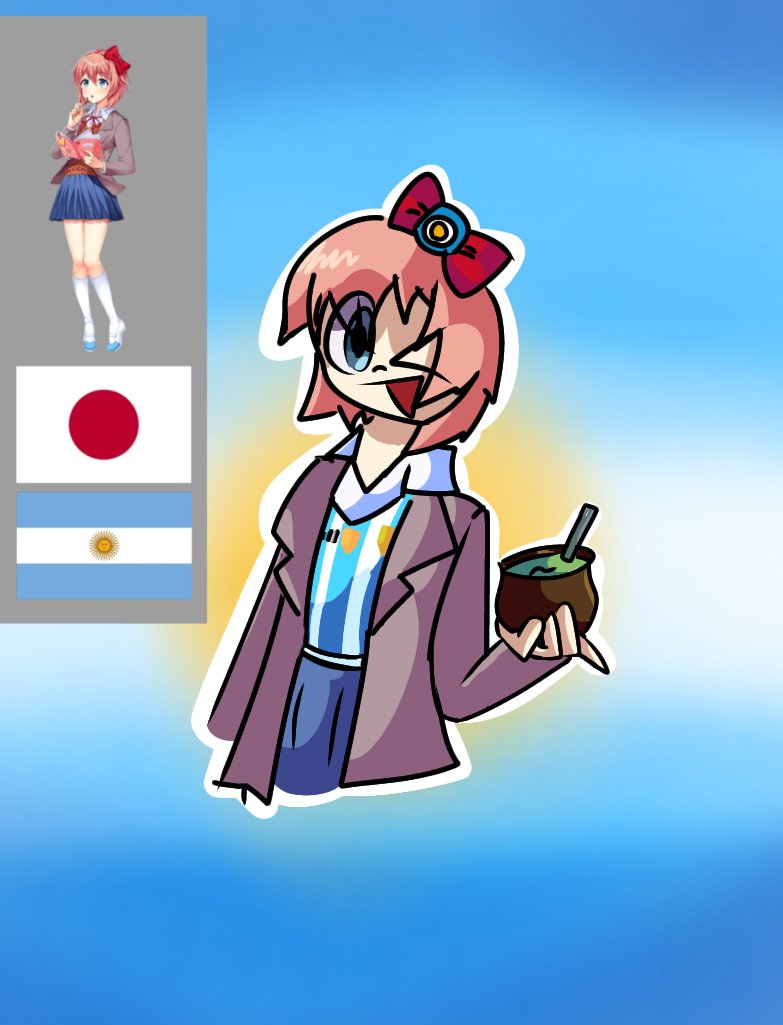 bomu95814857's tweet photo. Sayory argentina ๐ฆ๐ท
#ddlc #dokidoki #sayory #argertina #mate #Fanart #fanartist https://t.co/YoqjfmpZSI