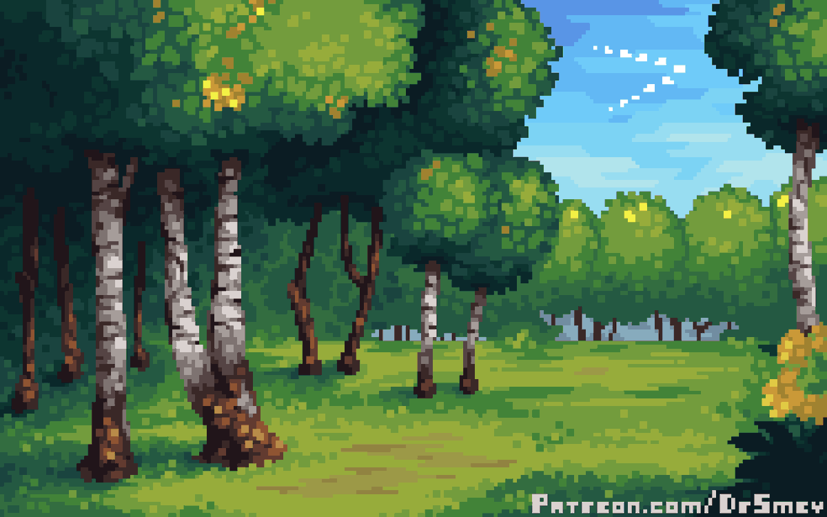 #aseprite #pixelart
Forest Clearing
(Repost from July 2022)