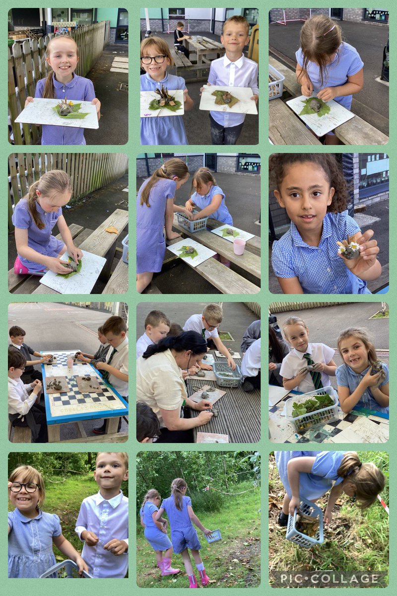 In forest school club today, we did our very own clay hedgehogs. We collected different leaves, twigs and whatever led we could find to represent the spikes and the ears. It was loads of fun. Thank you for all staff members that came to help out 🌿🌱🌳🌳