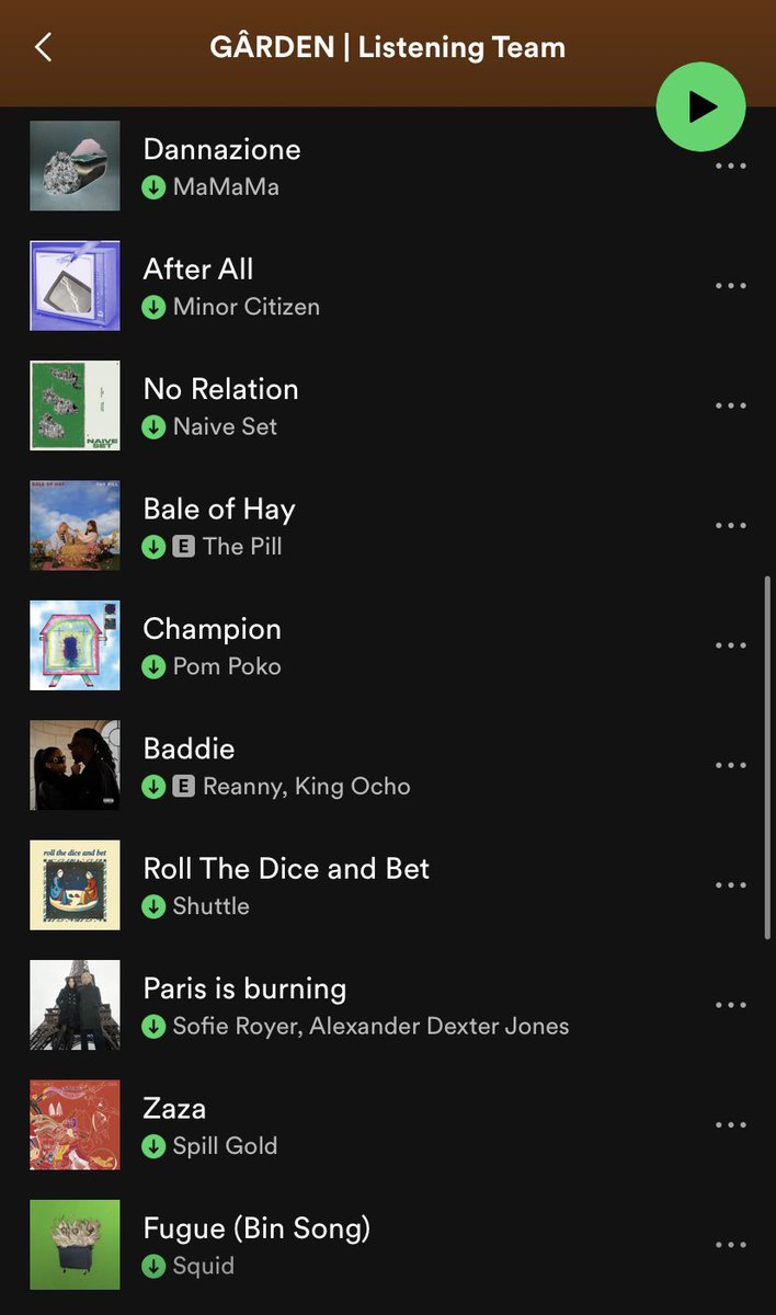 GÂRDEN | Make Music Bloom (@gardenstreams) on Twitter photo (Part 2)
#Discovernewmusic today via bit.ly/listening-team & let us know your fav! If selected, u might see them at a GÂRDEN livestream!
11. MaMaMa
12. Minor Citizen
13. <a href="/naiveset/">Naive Set</a>
14. The Pill
15. @pompoktheband
16. Reanny
17. Shuttle
18. <a href="/sofie/">𝓢𝓸𝓯𝓲𝓮 𝓡𝓸𝔂𝓮𝓻</a>
19. <a href="/spillgold/">Spill Gold</a>
20. <a href="/squidbanduk/">Squid</a> (Part 2)
#Discovernewmusic today via bit.ly/listening-team & let us know your fav! If selected, u might see them at a GÂRDEN livestream!
11. MaMaMa
12. Minor Citizen
13. <a href="/naiveset/">Naive Set</a>
14. The Pill
15. @pompoktheband
16. Reanny
17. Shuttle
18. <a href="/sofie/">𝓢𝓸𝓯𝓲𝓮 𝓡𝓸𝔂𝓮𝓻</a>
19. <a href="/spillgold/">Spill Gold</a>
20. <a href="/squidbanduk/">Squid</a>