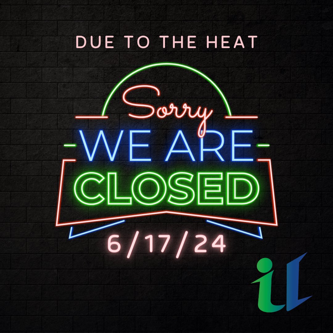 ‼️ATTENTION‼️

Due to the heat, we will be CLOSED today (6/17/24). 

Stay safe &amp; cool IU Ohana! 

☀️☀️☀️☀️☀️☀️☀️☀️☀️☀️☀️☀️☀️☀️☀️