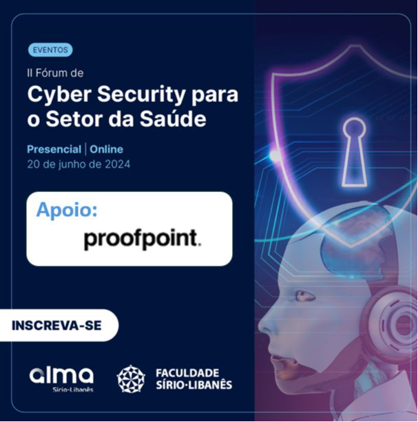 MarcosNehme's tweet photo. A Proofpoint, em parceria com a Massima Frog - IT Management Solutions, é patrocinadora do Alma Cyber Security Summit 2024 evento que reunirá no dia 20 de junho profissionais de segurança cibernética do setor de saúde. #SegurancaDigital #Saude #Proofpoint https://t.co/Voj8YiXEPq https://t.co/mqnZ6wqoj2