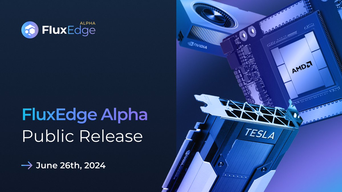 Prepare for the #AI revolution with #FluxEdge

Release date in 9 days :  June 26, 2024

Key Features:

🔴Quick Launch applications, similar to a marketplace store.

🔵Custom deployment for your applications.

🟢Fund your account with $FLUX cryptocurrency, PayPal, or credit cards