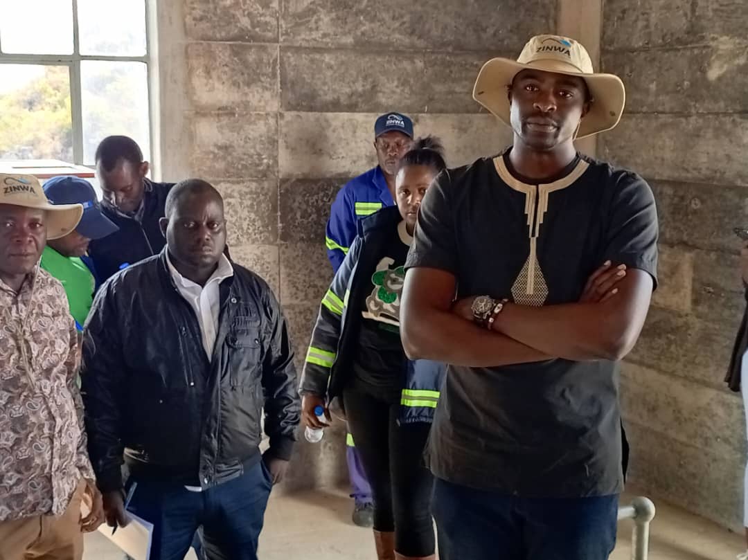 ParliamentZim's tweet photo. #10thParliament 
Today,Team B of the Joint Portfolio Committee on Lands, Agriculture, Water, Fisheries and Thematic Committee on Peace and Security conducted a tour of the impressive 50 million cubic meter Marovanyati dam, which boasts the capacity to supply water to the adjacent Murambinda growth point and irrigate a substantial 1,250 hectares of land. Although the dam is largely complete, the remaining works are crucial to its optimal functioning. Notably, the existing 40-hectare irrigation scheme near Murambinda growth point is currently benefiting from the dam's water supply, showcasing the project's potential for agricultural development and growth.