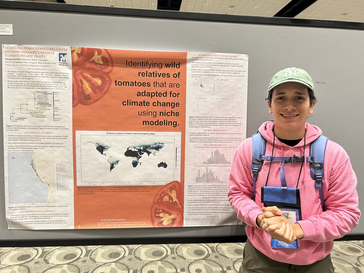 Dr. Makenzie Mabry (@kenziemabry) on Twitter photo If you are at #Botany2024, check out two <a href="/soltislab/">Soltis Lab @UF</a> posters by awesome undergraduates on crop wild relatives and niche modeling! Both Tyler and Sebastian are also interested in learning more about grad school opportunities! If you are at #Botany2024, check out two <a href="/soltislab/">Soltis Lab @UF</a> posters by awesome undergraduates on crop wild relatives and niche modeling! Both Tyler and Sebastian are also interested in learning more about grad school opportunities!