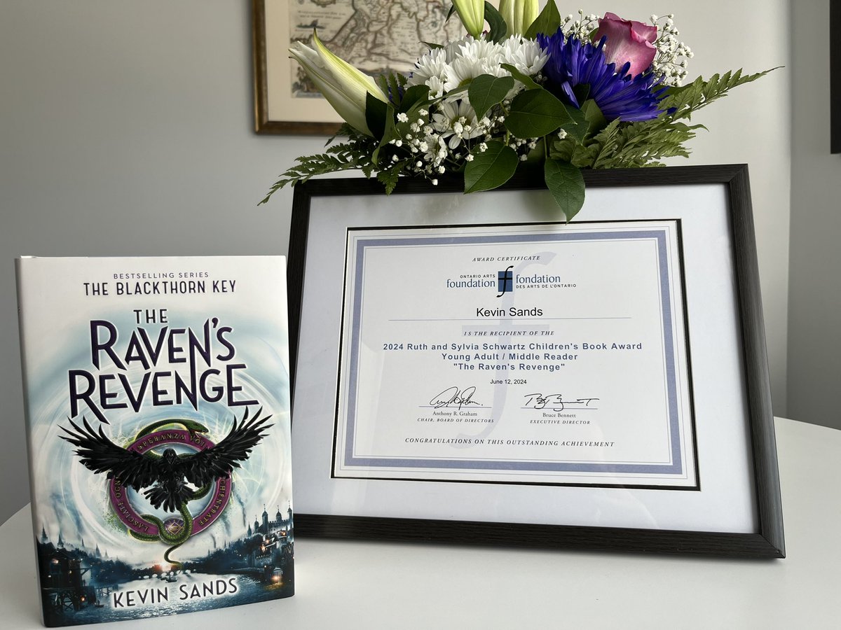 🦊 Kevin Sands 🦊 (@kevinsandsbooks) on Twitter photo Incredibly honoured to announce that THE RAVEN’S REVENGE has won the Ruth and Sylvia Schwartz Children’s Book Award! 🐦⬛🗡️🧨 🔥 <a href="/SimonSchusterCA/">Simon & Schuster CA</a> <a href="/simonschuster/">Simon & Schuster</a> Incredibly honoured to announce that THE RAVEN’S REVENGE has won the Ruth and Sylvia Schwartz Children’s Book Award! 🐦⬛🗡️🧨 🔥 <a href="/SimonSchusterCA/">Simon & Schuster CA</a> <a href="/simonschuster/">Simon & Schuster</a>