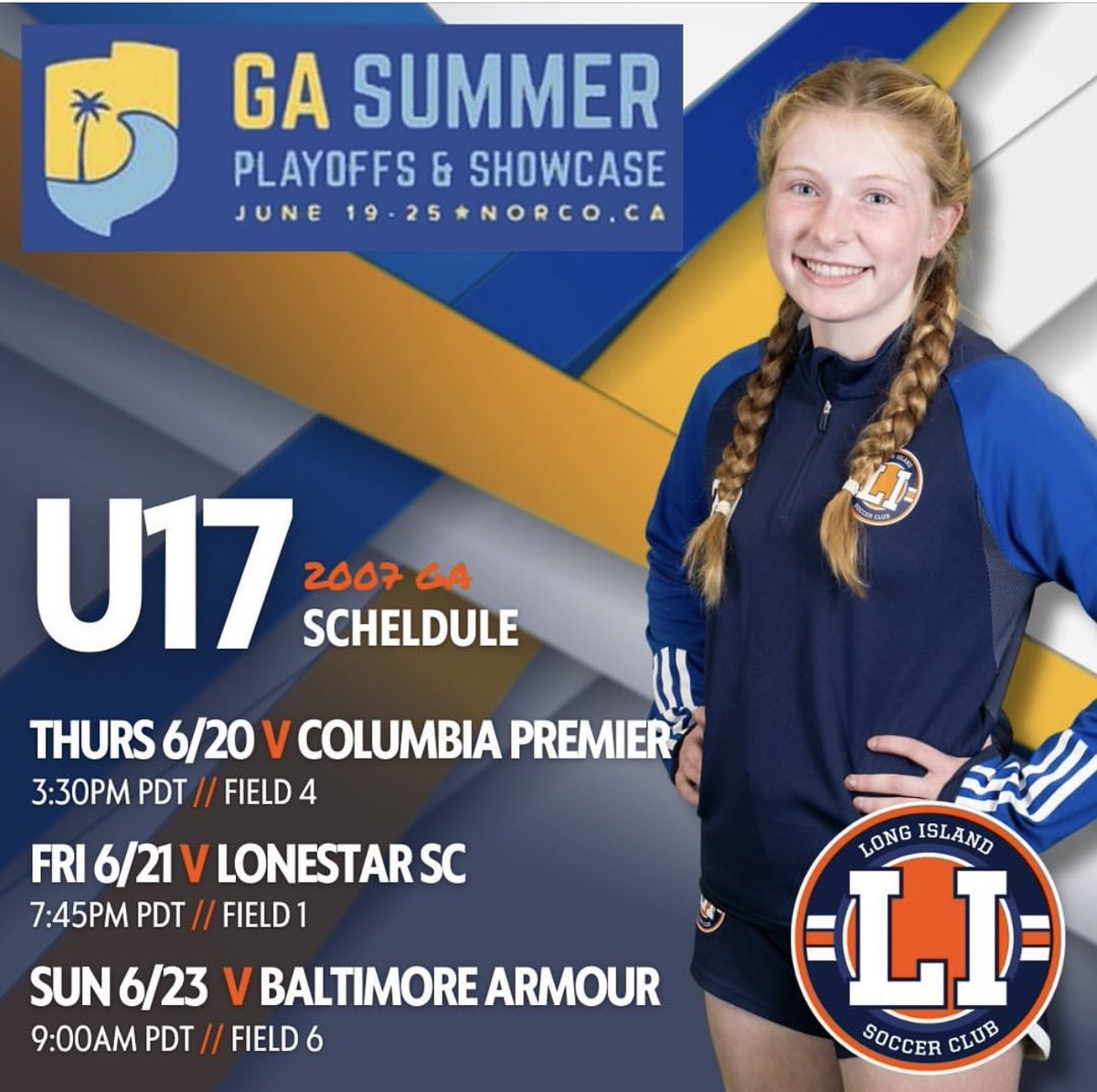 NMatute2025's tweet image. So excited for the GA Summer Playoffs! Come down and watch my team and I compete!

#Classof2025 @LISoccerClub @GAcademyLeague #NewsdayTop100⚽️ #AllCounty #AllState #NationalHonorSociety

@TopPreps @ImYouthSoccer  @ImCollegeSoccer @SoccerMomInt @SSN_NCAASoccer @UWAA_United